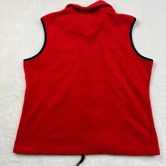 Vintage Basic Editions Fleece Vest Men's XL Full Zip Outdoor Red - Picture 5 of 6